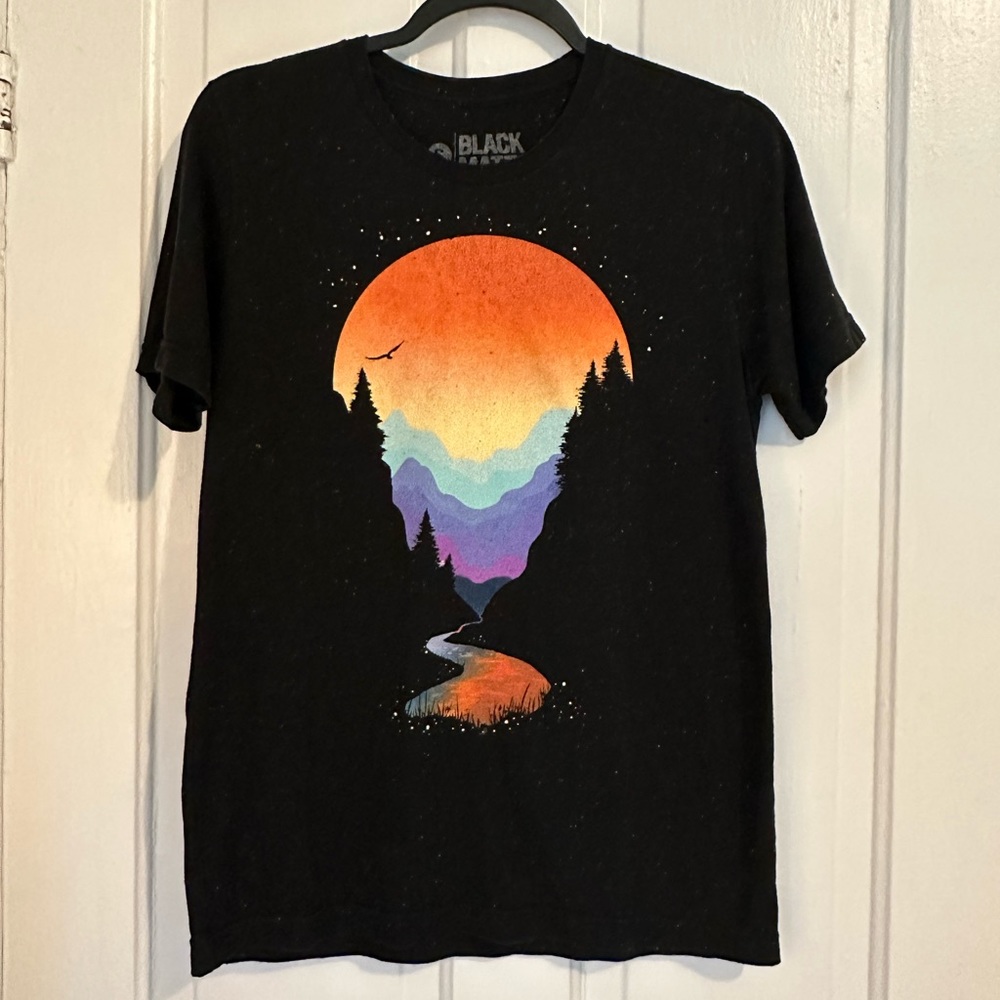 Black Matter Graphic Black Short Sleeve Shirt - Picture 2 of 5